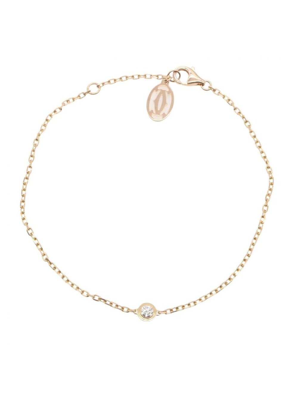 Cartier Bracelet D'amour Diamond 18.5 18k Pink Gold